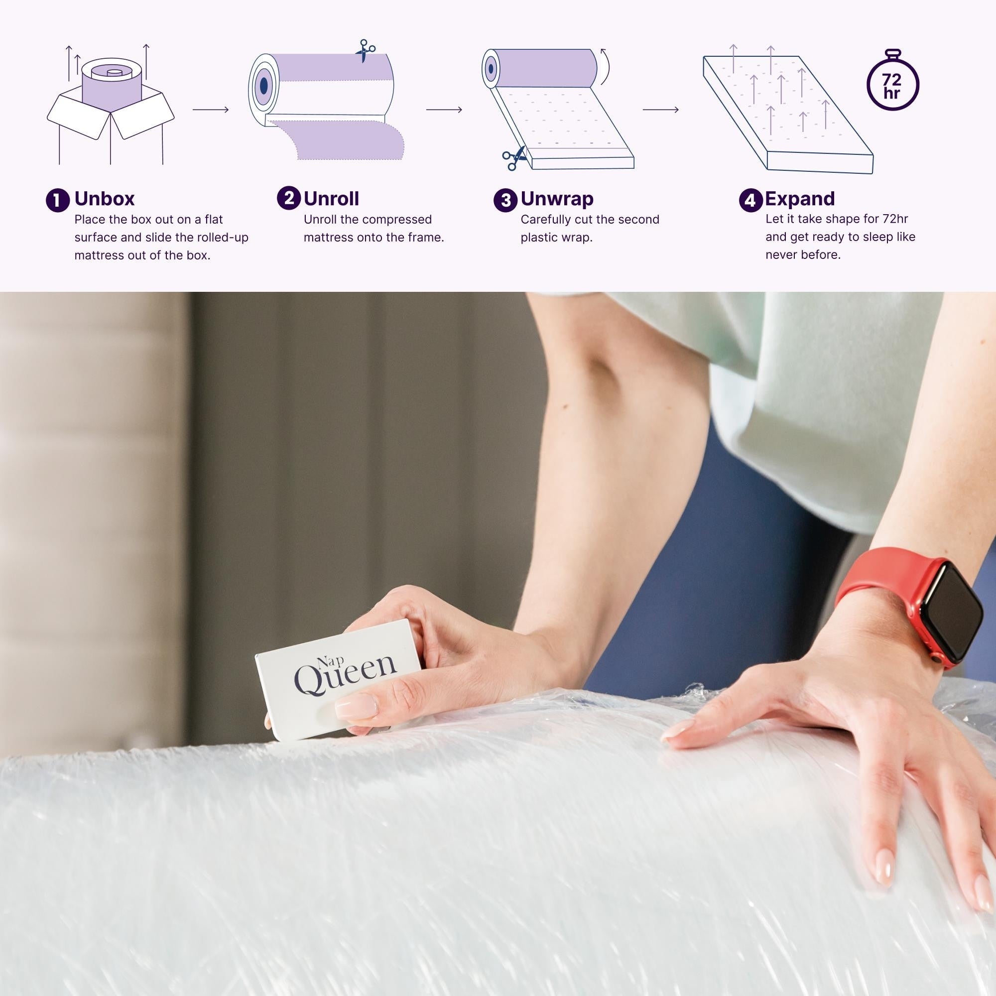Matelas en mousse à mémoire de forme avec gel rafraîchissant NapQueen Elizabeth 10
