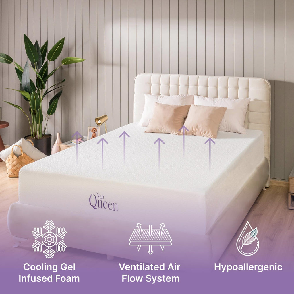 Matelas en mousse à mémoire de forme avec gel rafraîchissant NapQueen Elizabeth 8