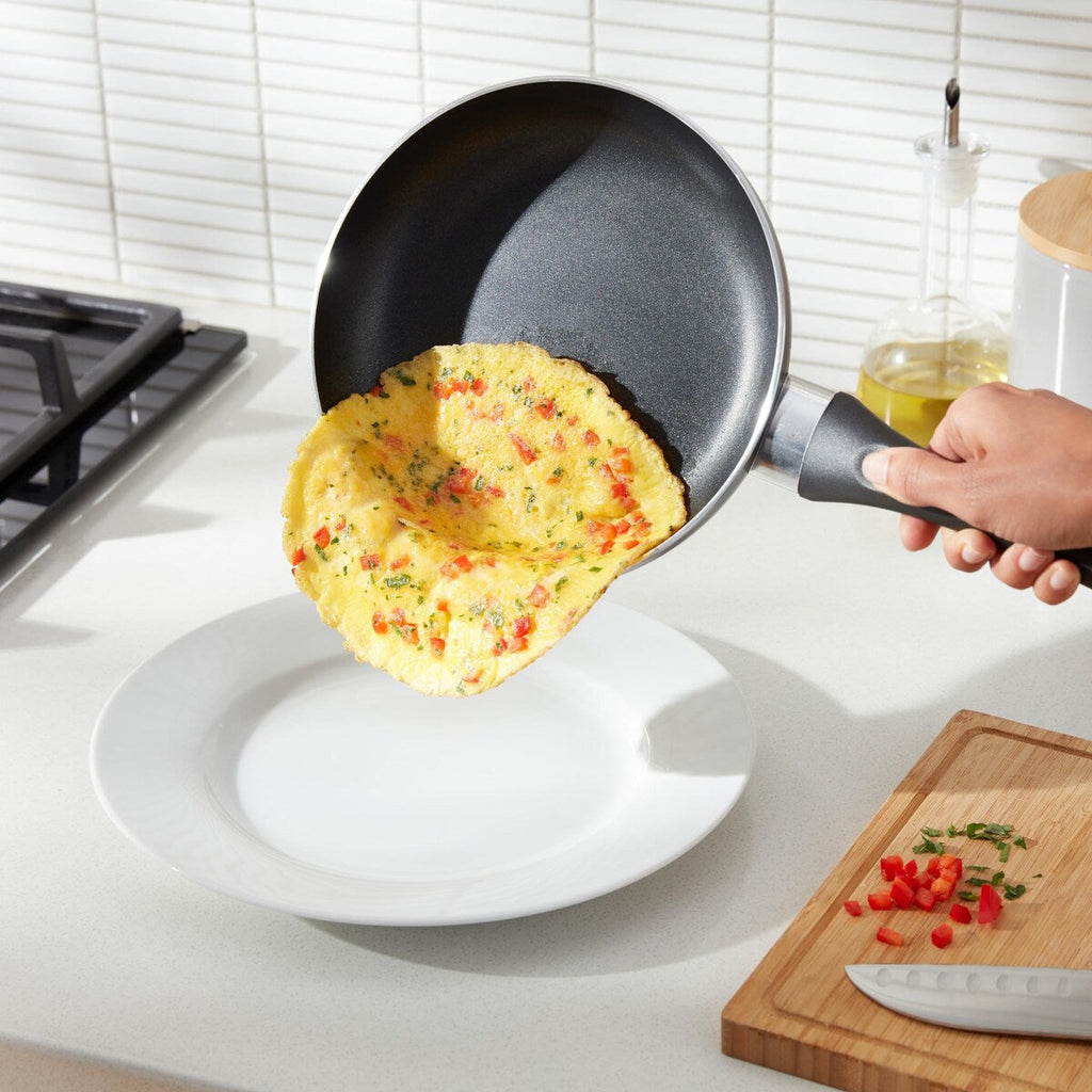 Batterie de cuisine antiadhésive 15 pièces, casseroles, poêles et ustensiles, noir
