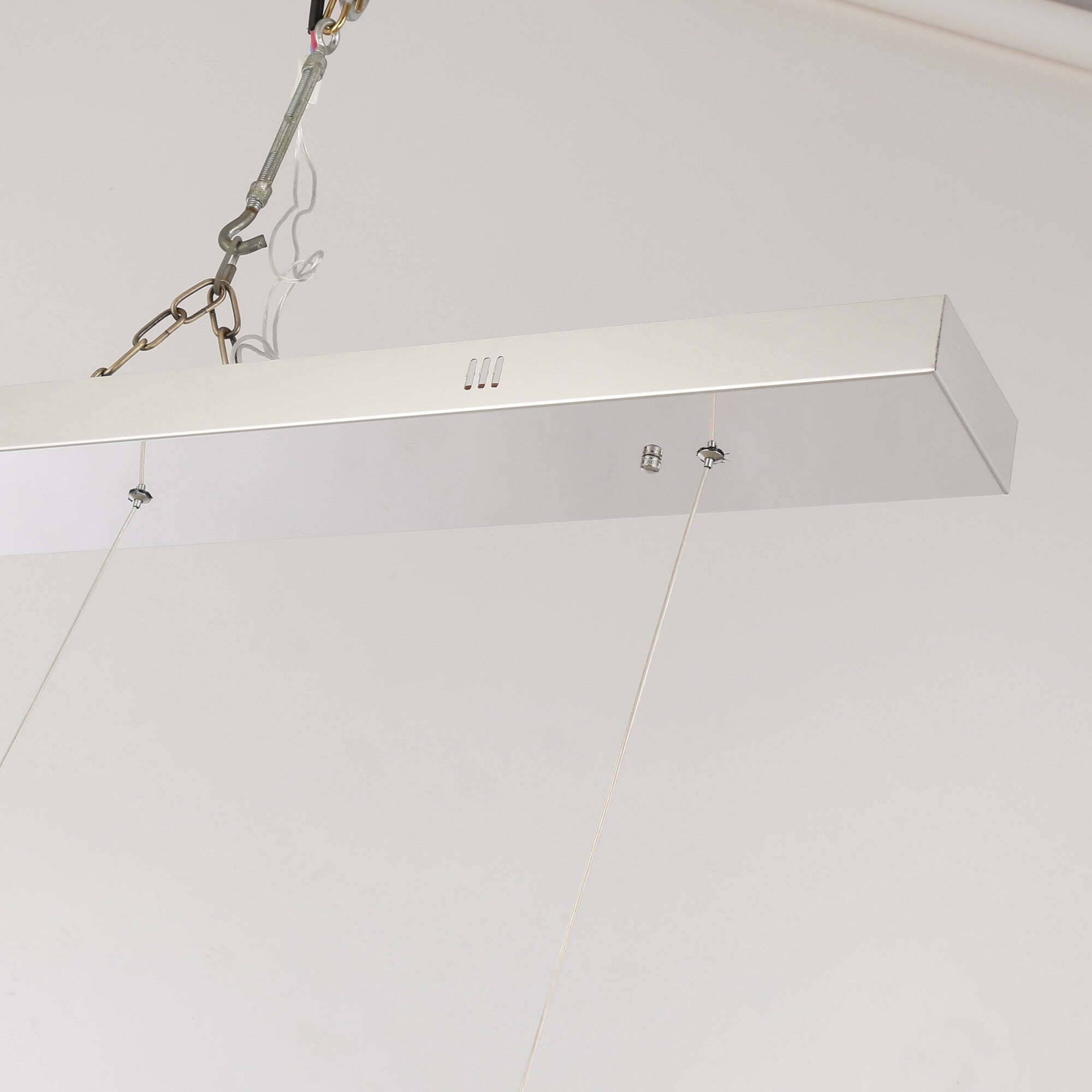 Lustre LED de luxe en acier inoxydable imbriqué de style nordique pour salle à manger