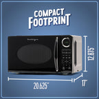 Four à micro-ondes de comptoir rétro nostalgique de 0,9 pied cube