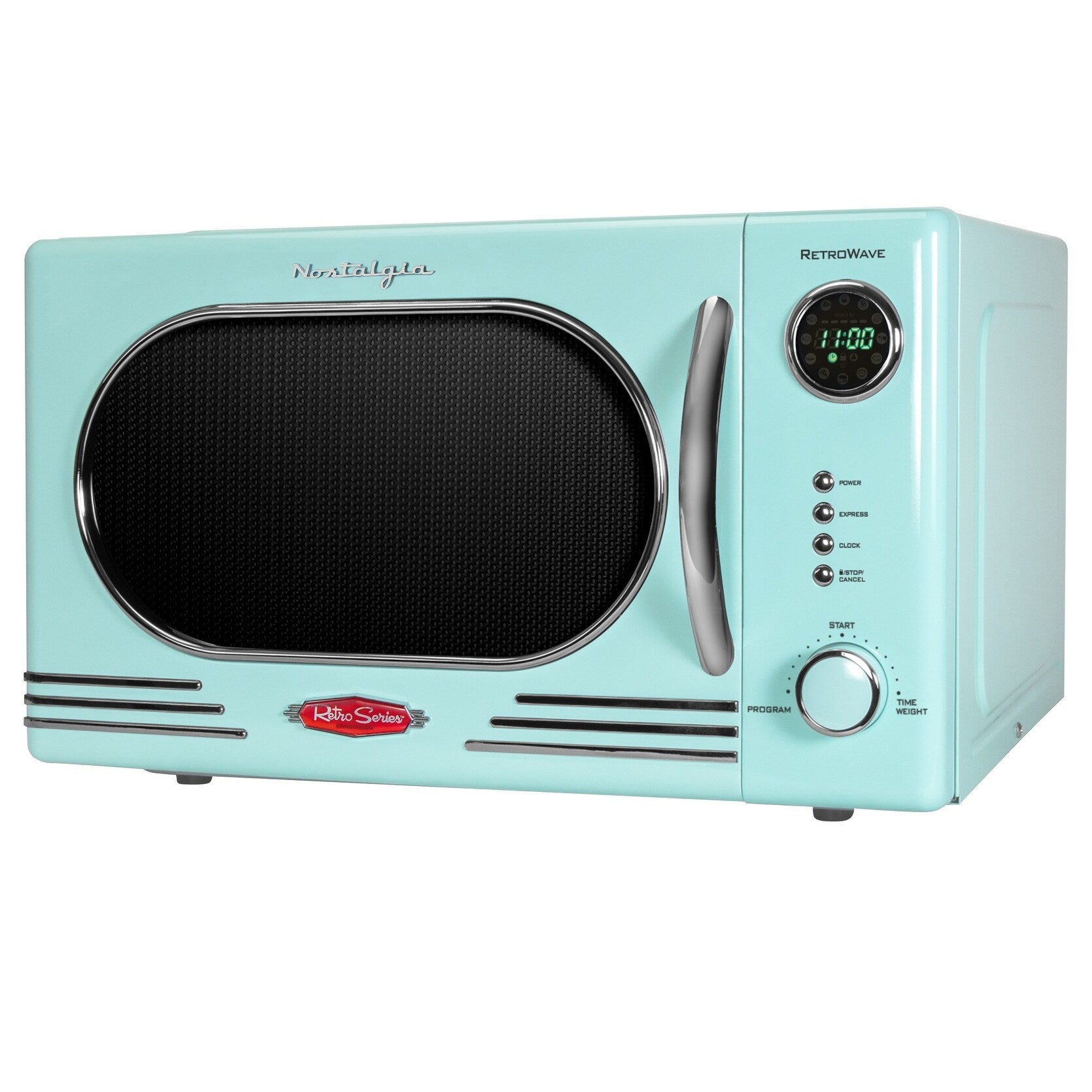 Four à micro-ondes de comptoir rétro nostalgique de 1,1 pi³ et 1 000 watts