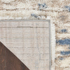 Tapis Nourison luxueux à poils longs et ultra moelleux, style abstrait glamour