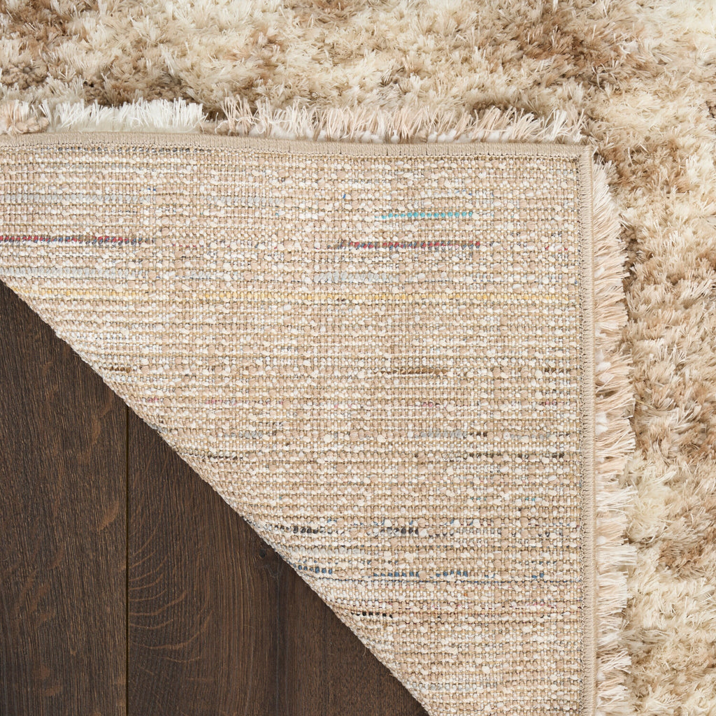 Tapis Nourison luxueux à poils longs et ultra moelleux, style abstrait glamour