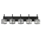 Luminaires de salle de bain en cristal à intensité variable Ora Modern sur miroir Glam Vanity Lights