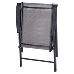Ensemble de 4 chaises de patio pliantes Outsunny au design simple et chic, confortables pour la terrasse, le jardin, la cour et les voyages