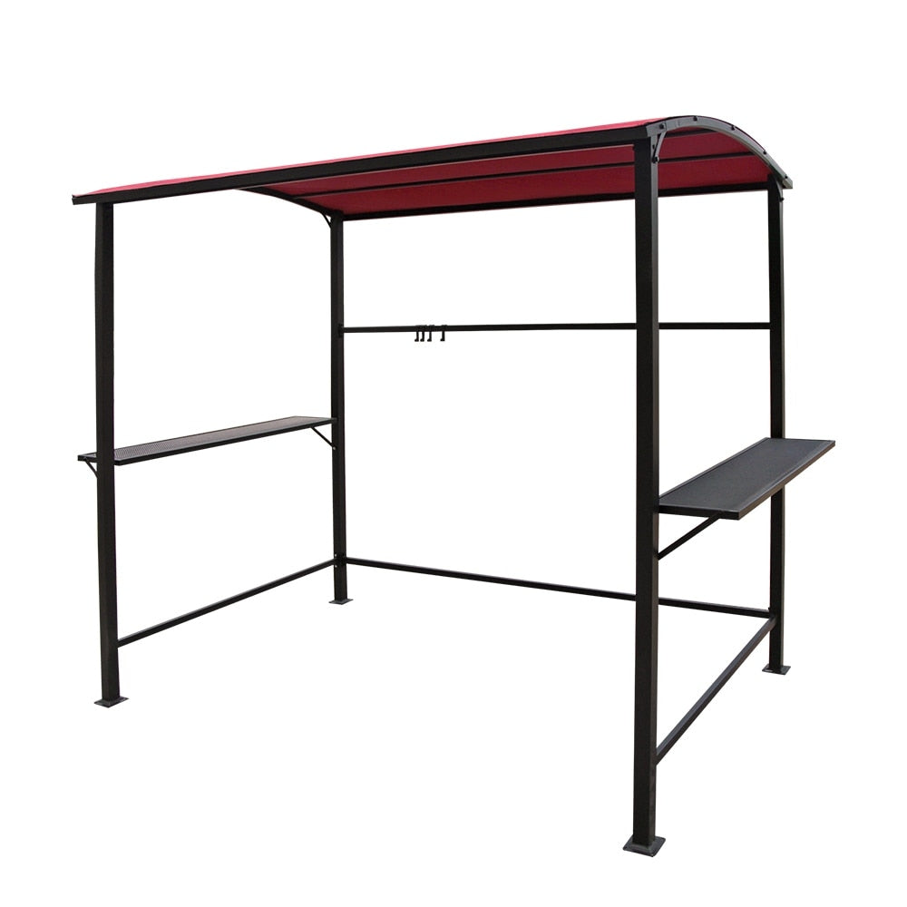 Abri barbecue extérieur à cadre en acier de 5 pi x 8 pi