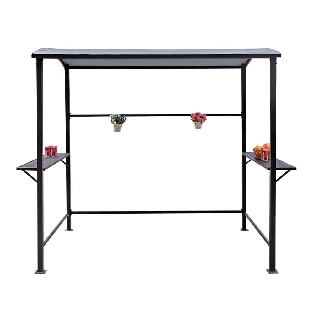 Abri barbecue extérieur à cadre en acier de 5 pi x 8 pi