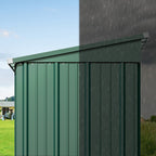 Abri de jardin en métal avec porte verrouillable pour rangement extérieur, meubles de jardin et outils