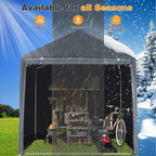 Abri de jardin et abri d'auto extérieur : abri portable pour vélos, motos et rangement de jardin