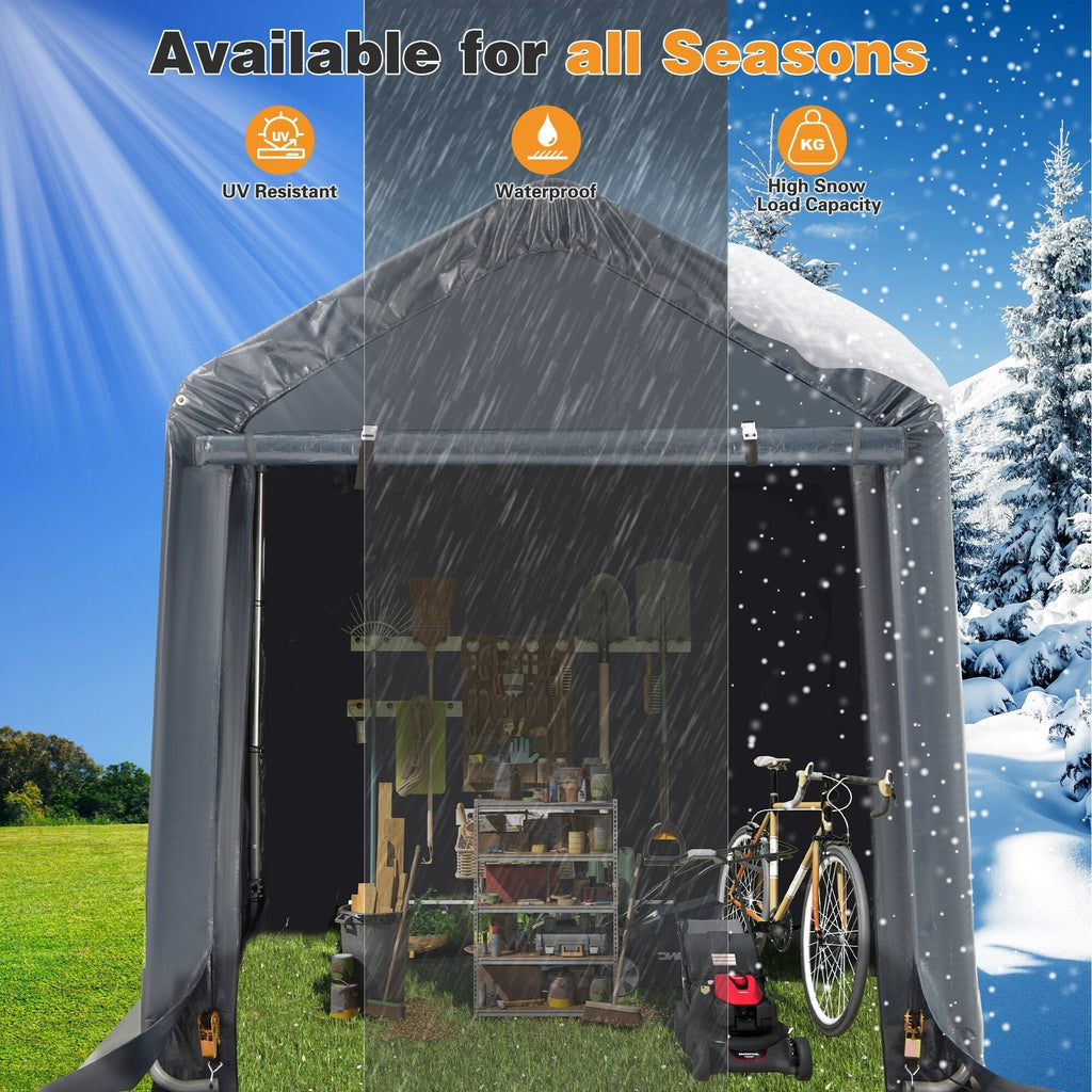 Abri de jardin et abri d'auto extérieur : abri portable pour vélos, motos et rangement de jardin