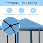 Auvent pop-up robuste Outsunny 10' x 10' avec filet latéral amovible en maille, conception facile à installer, événement de fête en plein air