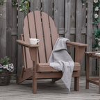 Chaise pliante Adirondack Outsunny, chaises de plage pliantes en plastique PEHD pour terrasse et jardin