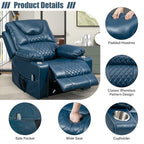 Fauteuil inclinable électrique surdimensionné à 180°, à double moteur et à commande indépendante, modèle phare amélioré
