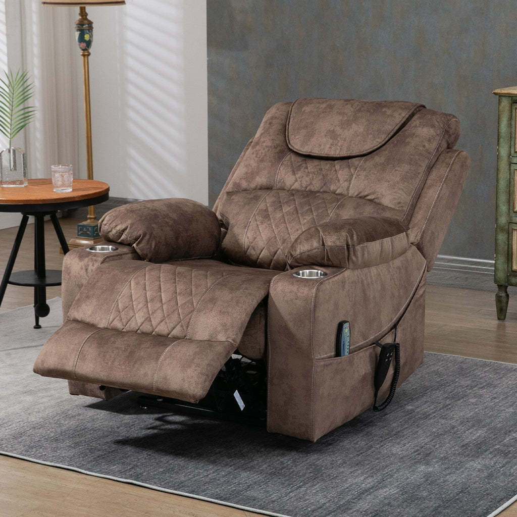 Fauteuil inclinable électrique surdimensionné à 180°, à double moteur et à commande indépendante, modèle phare amélioré
