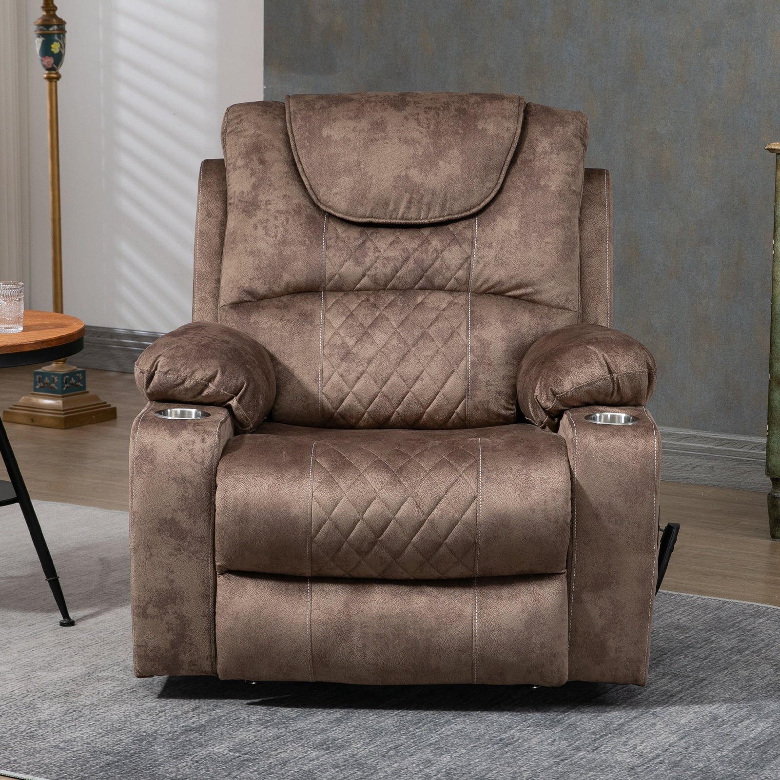 Fauteuil inclinable électrique surdimensionné à 180°, à double moteur et à commande indépendante, modèle phare amélioré