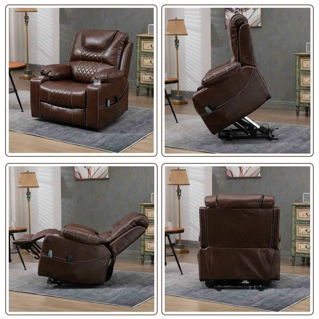 Fauteuil inclinable électrique surdimensionné pour personnes âgées, 400 lb.