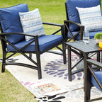 Ensemble de salon de jardin PATIO FESTIVAL 6 pièces 4 places avec coussins