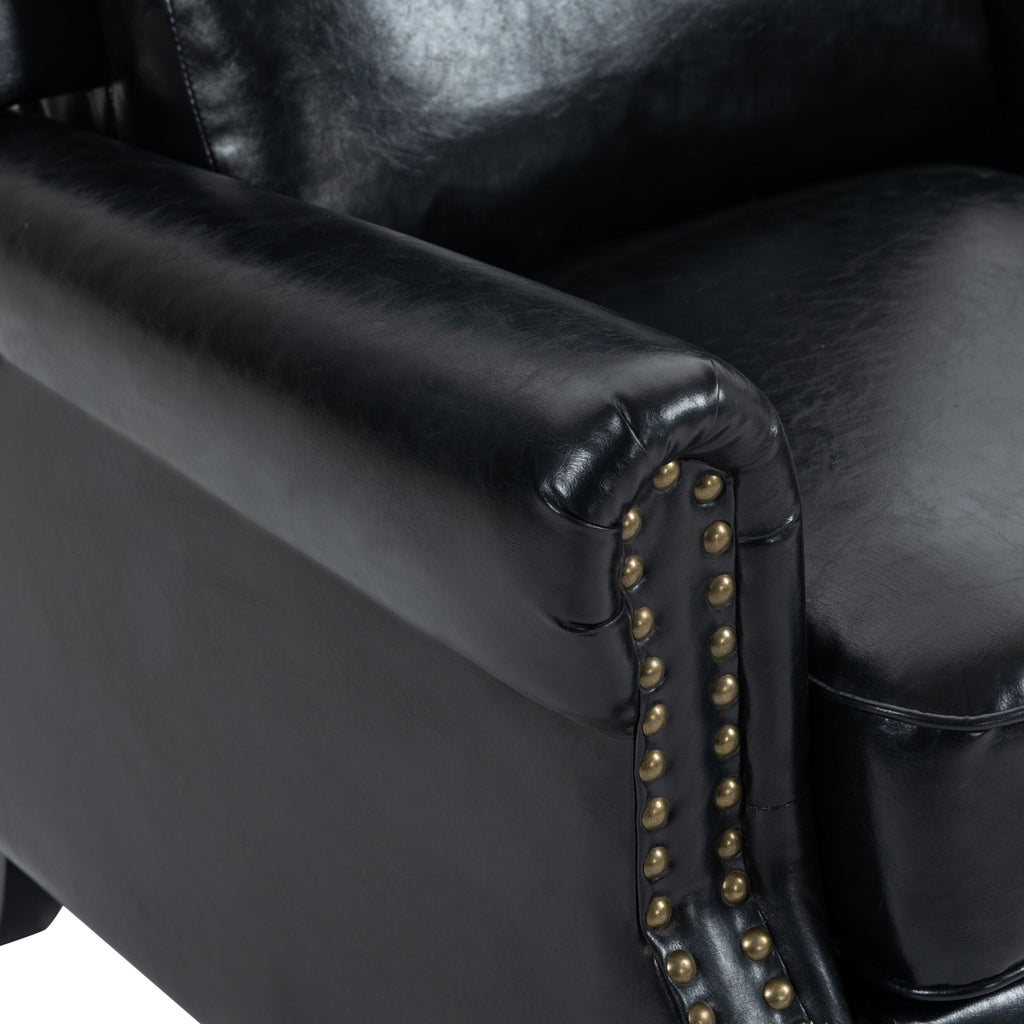 Fauteuils inclinables manuels avec garniture cloutée