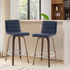 Tabourets de bar/comptoir pivotants en similicuir 26/29, lot de 2/3