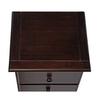 Table de chevet 3 tiroirs 100 % bois massif de Palace Imports avec boutons en métal ou en bois
