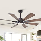 Ventilateur de plafond à LED intégré Parrot Uncle 60 Farmhouse avec lumière et télécommande