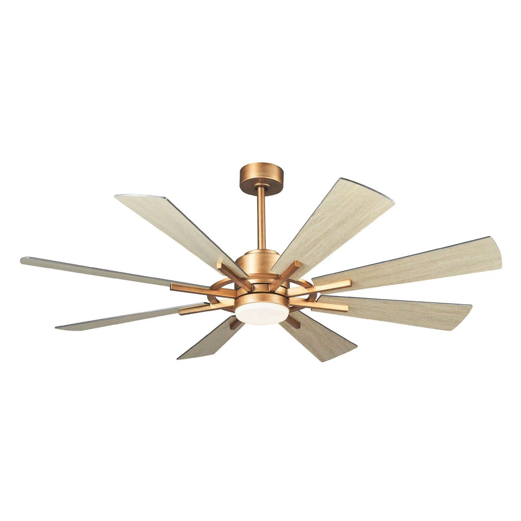 Ventilateur de plafond à LED intégré Parrot Uncle 60 Farmhouse avec lumière et télécommande