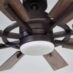 Ventilateur de plafond à LED intégré Parrot Uncle 60 Farmhouse avec lumière et télécommande
