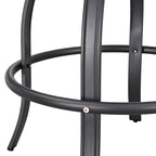 Chaise de bar pivotante à dossier haut en métal pour patio Festival (lot de 2)