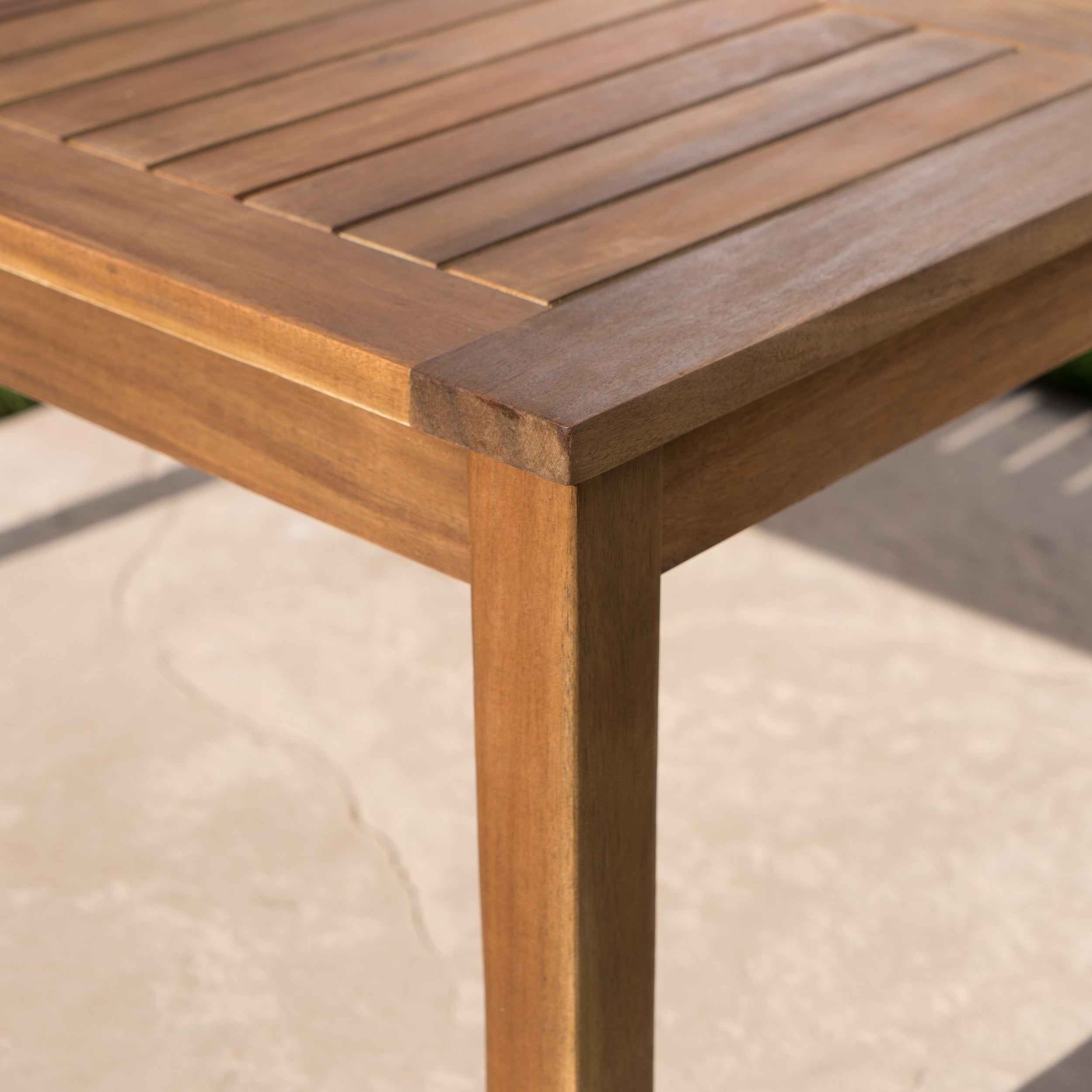 Ensemble de conversation d'extérieur 7 pièces en bois d'acacia Perla par Christopher Knight Home