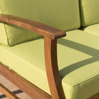 Ensemble de conversation d'extérieur 7 pièces en bois d'acacia Perla par Christopher Knight Home
