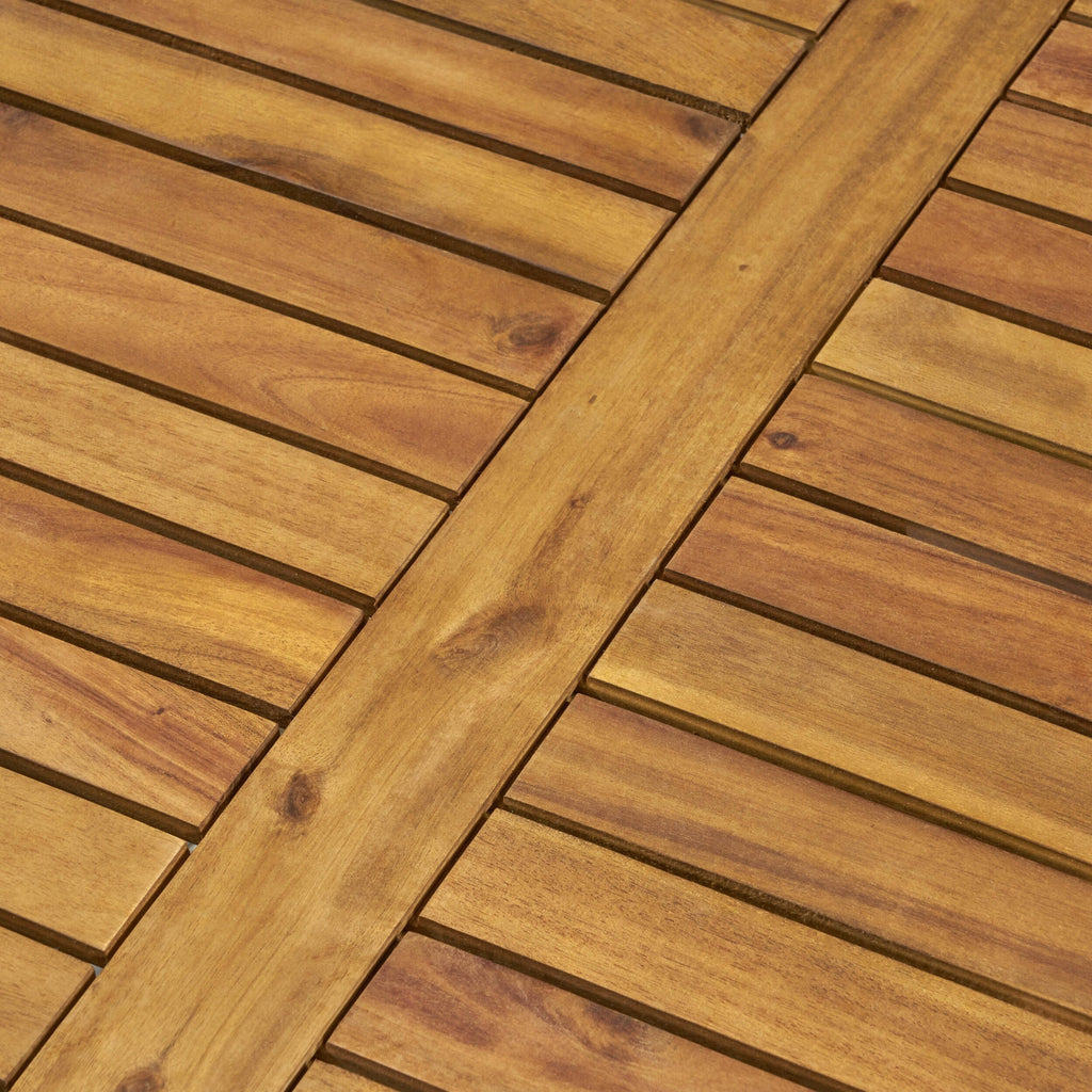 Ensemble de conversation d'extérieur 7 pièces en bois d'acacia Perla par Christopher Knight Home