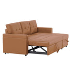 Canapé sectionnel réversible avec lit gigogne, méridienne avec rangement dissimulé, pieds durables,