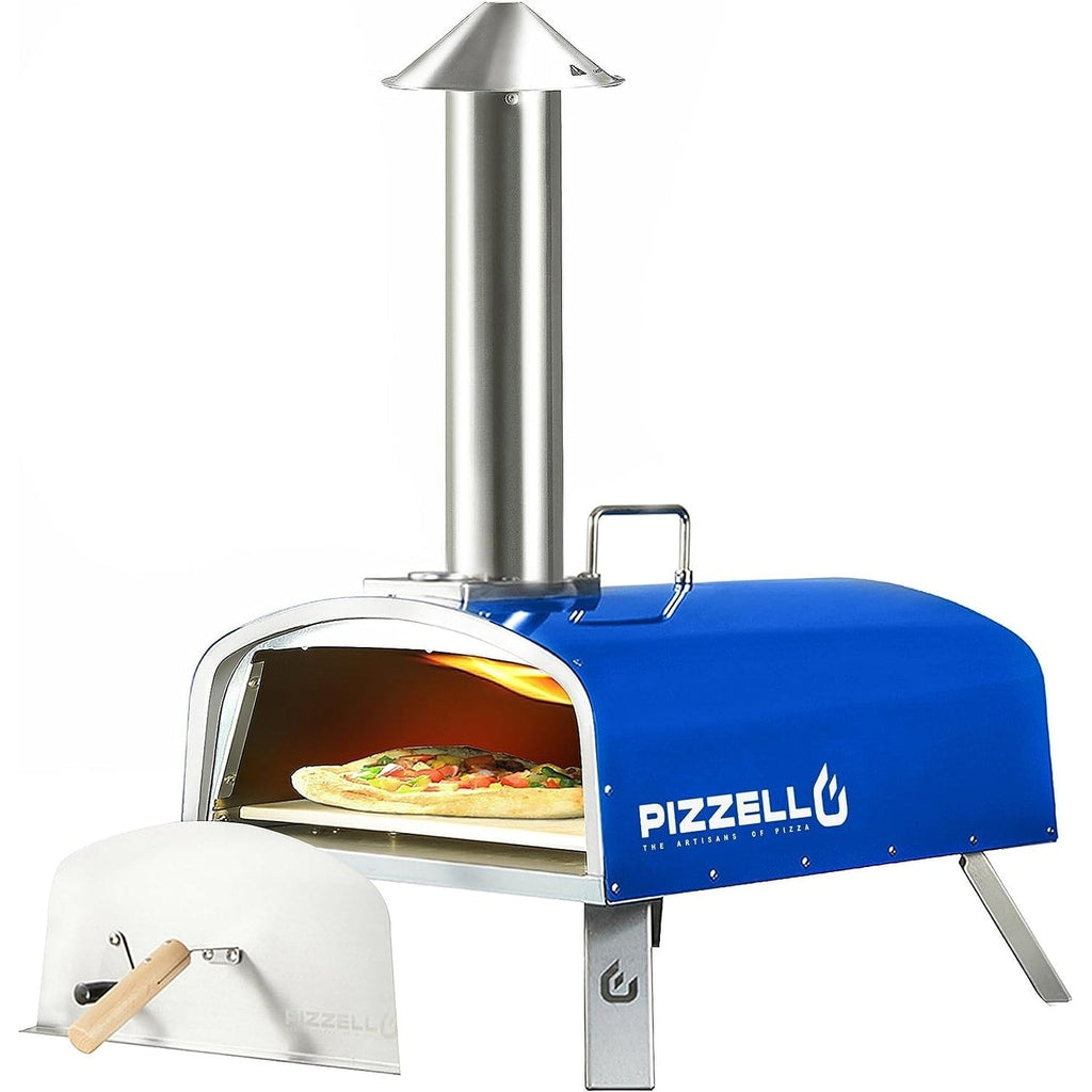 Four à pizza extérieur au feu de bois, four à pizza portable avec pelle à pizza et sac de transport - 16 pouces