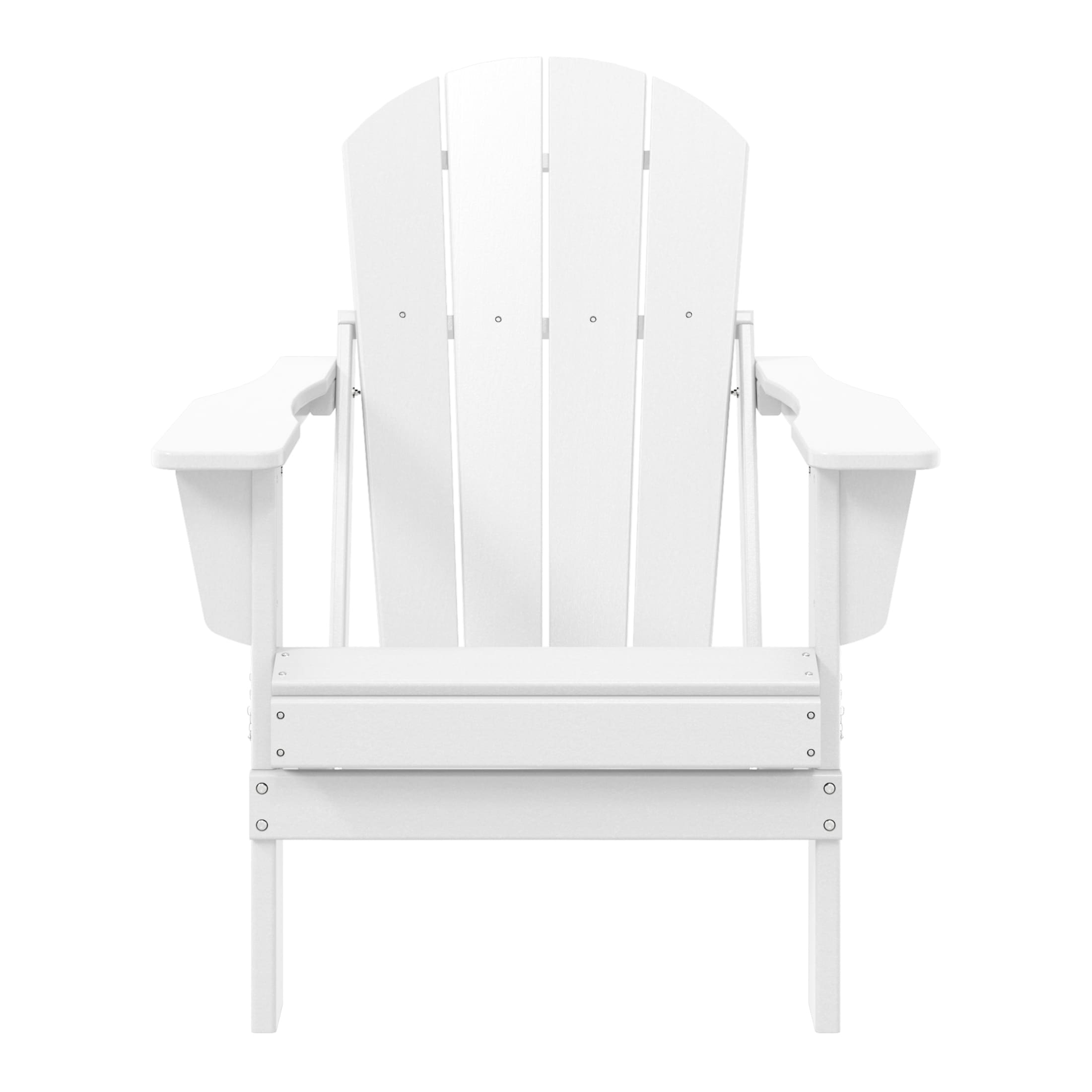 Chaise pliante Adirondack Polytrends Laguna résistante à la décoloration et aux intempéries pour patio extérieur