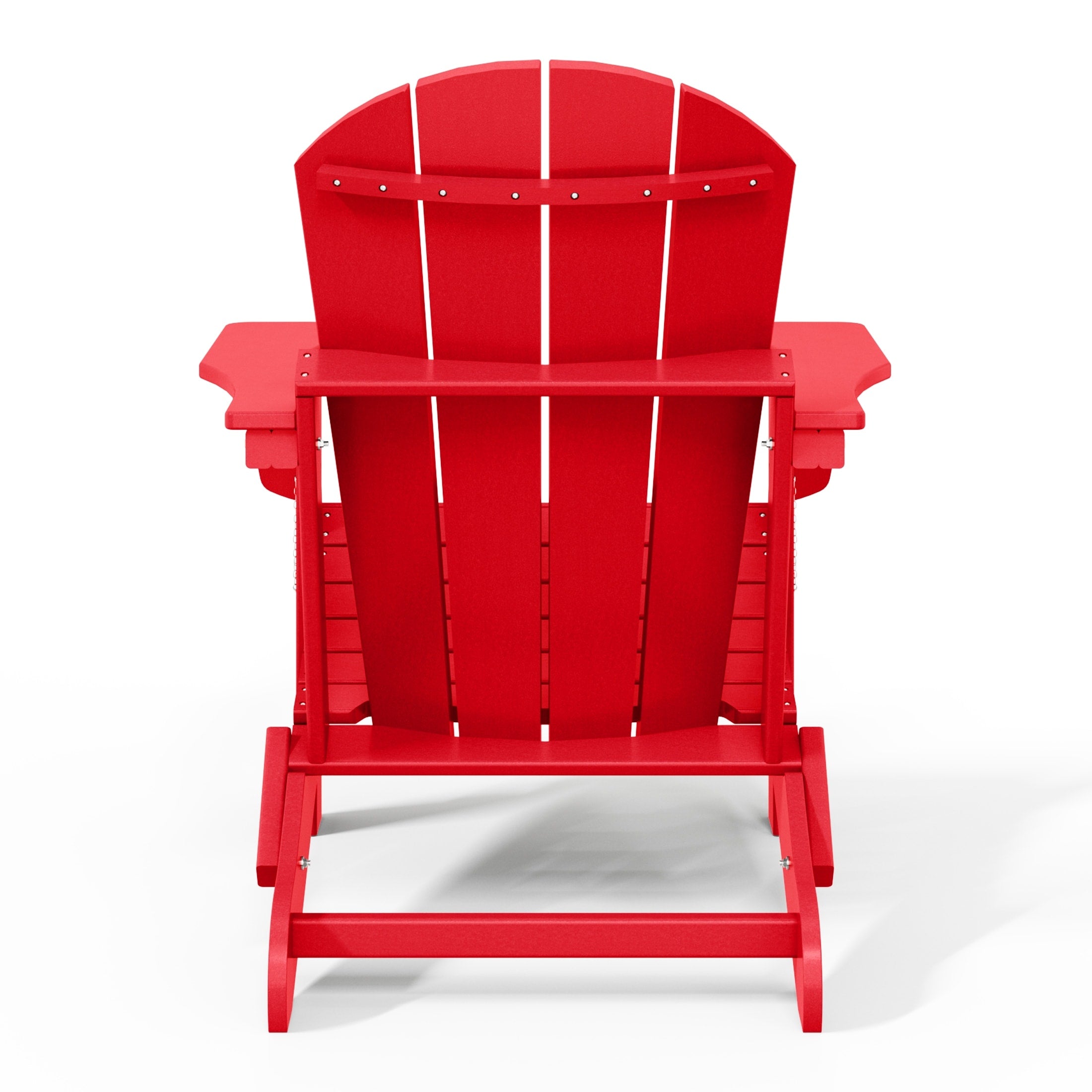Chaise pliante Adirondack Polytrends Laguna résistante à la décoloration et aux intempéries pour patio extérieur