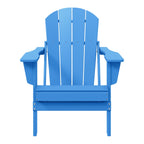 Chaise pliante Adirondack Polytrends Laguna résistante à la décoloration et aux intempéries pour patio extérieur