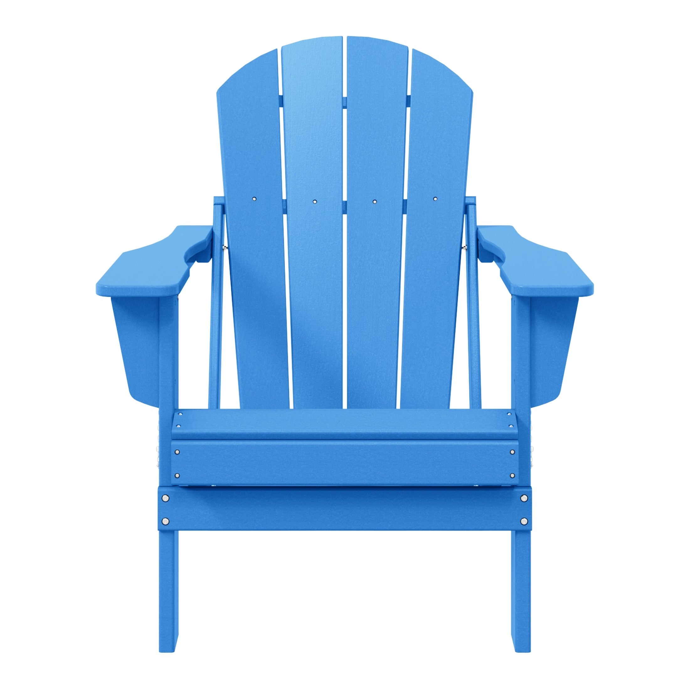 Chaise pliante Adirondack Polytrends Laguna résistante à la décoloration et aux intempéries pour patio extérieur