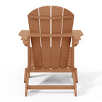 Chaise pliante Adirondack Polytrends Laguna résistante à la décoloration et aux intempéries pour patio extérieur