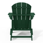 Chaise pliante Adirondack Polytrends Laguna résistante à la décoloration et aux intempéries pour patio extérieur