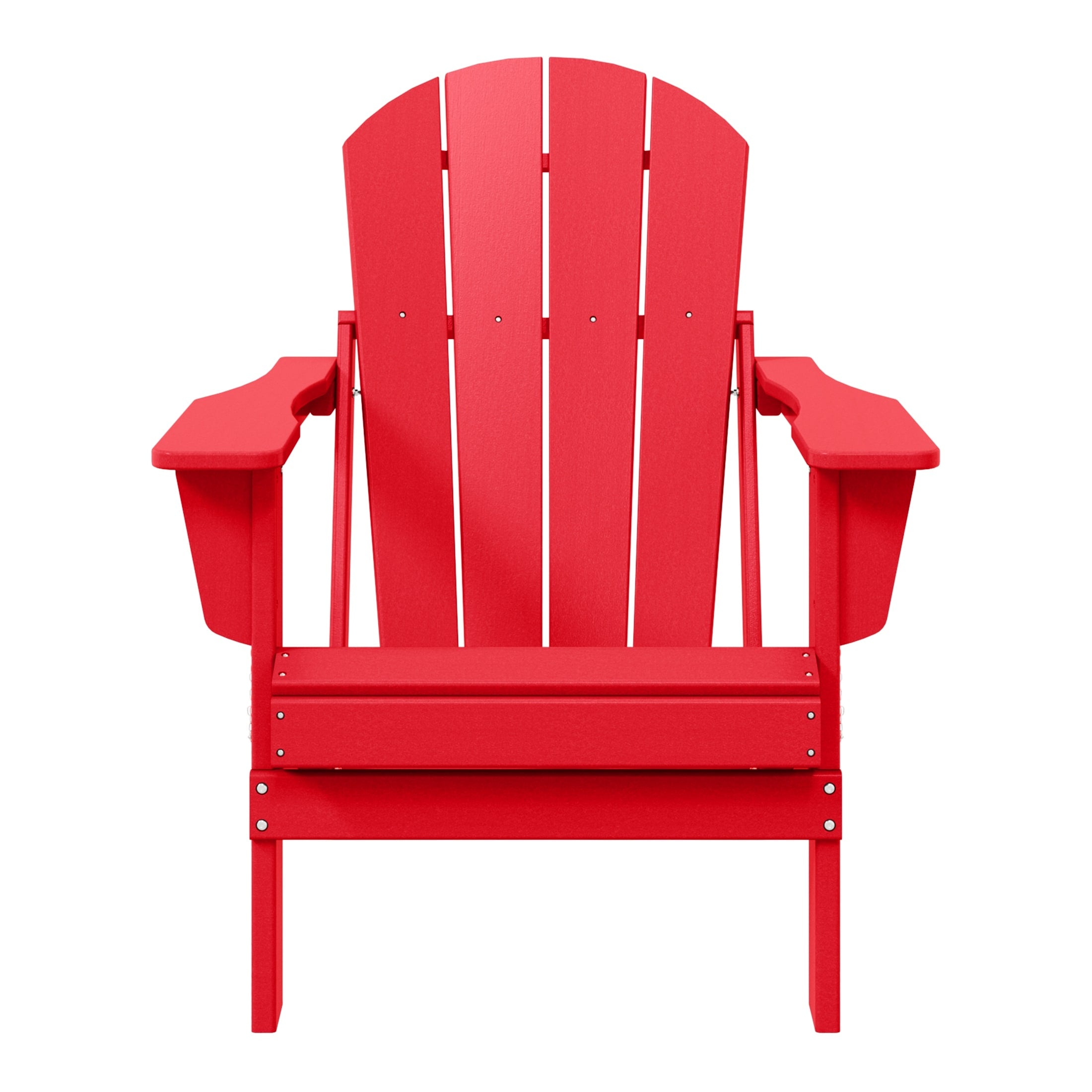Chaise pliante Adirondack Polytrends Laguna résistante à la décoloration et aux intempéries pour patio extérieur