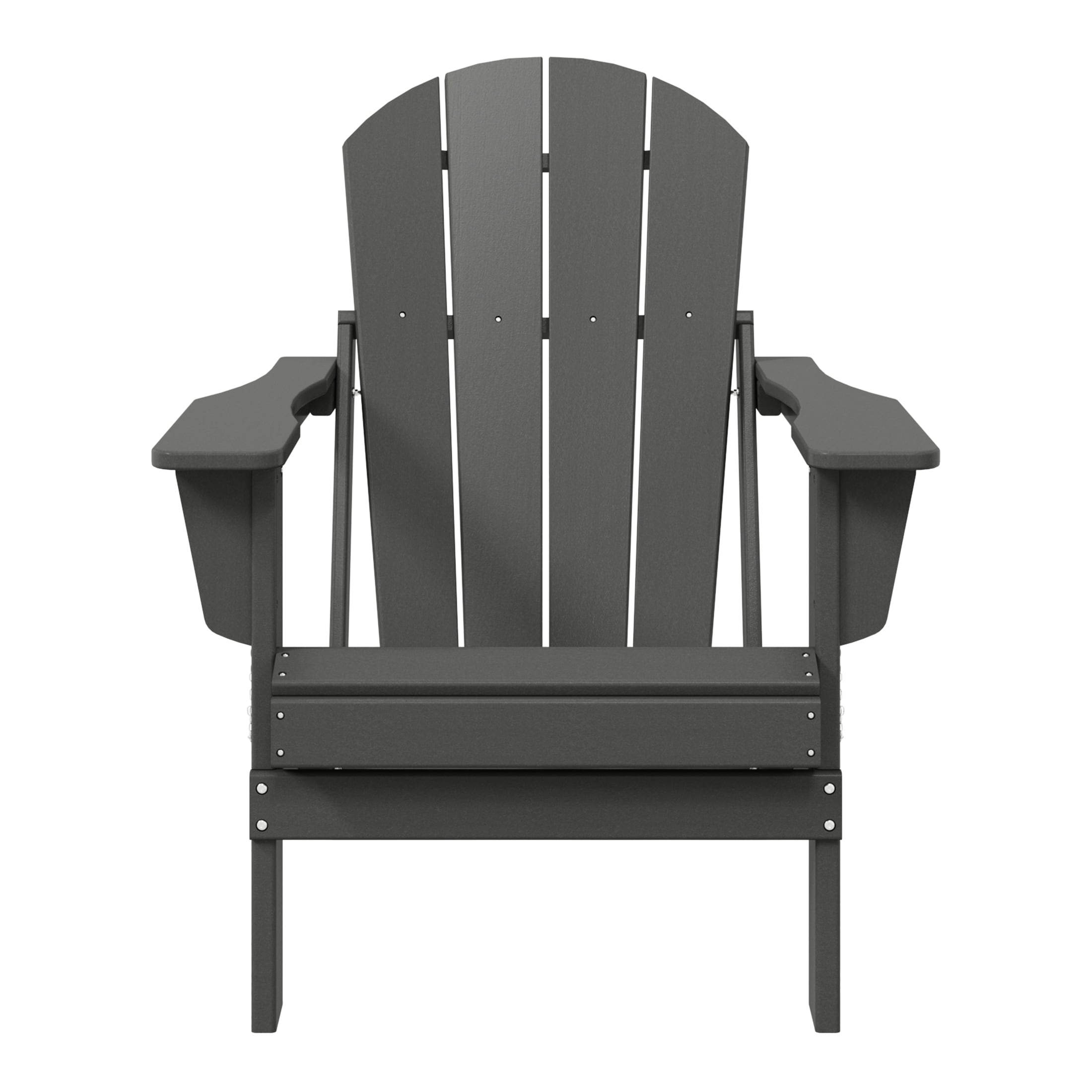 Chaise pliante Adirondack Polytrends Laguna résistante à la décoloration et aux intempéries pour patio extérieur