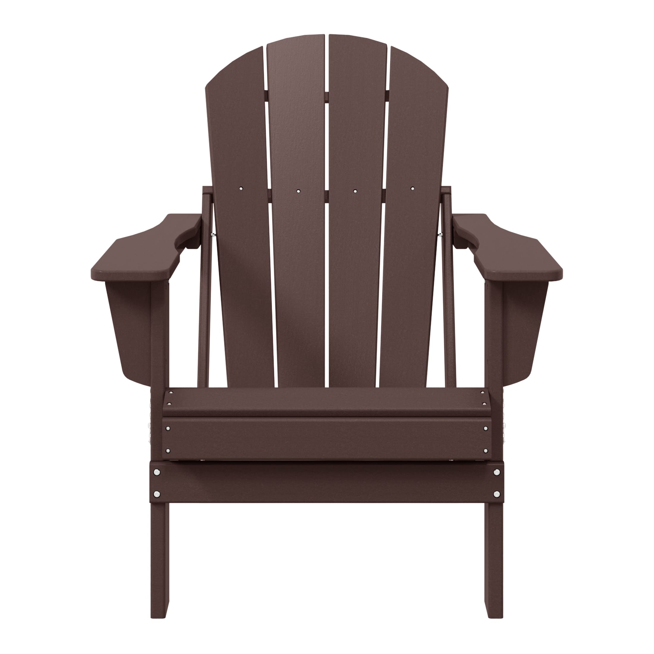 Chaise pliante Adirondack Polytrends Laguna résistante à la décoloration et aux intempéries pour patio extérieur