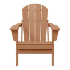 Chaise pliante Adirondack Polytrends Laguna résistante à la décoloration et aux intempéries pour patio extérieur