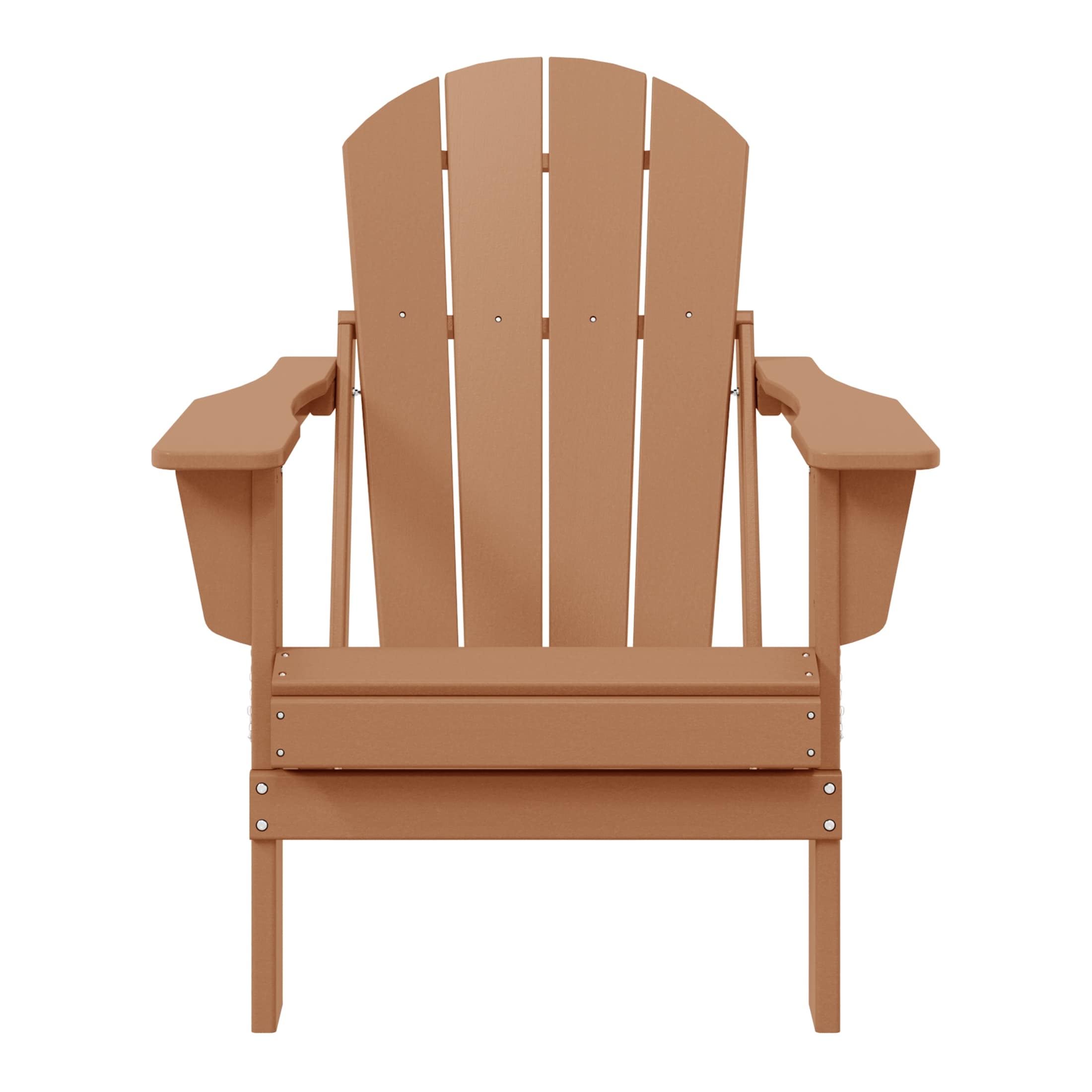 Chaise pliante Adirondack Polytrends Laguna résistante à la décoloration et aux intempéries pour patio extérieur
