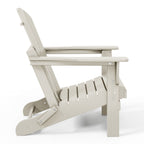 Chaise pliante Adirondack Polytrends Laguna résistante à la décoloration et aux intempéries pour patio extérieur
