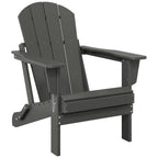 Chaise pliante Adirondack Polytrends Laguna résistante à la décoloration et aux intempéries pour patio extérieur