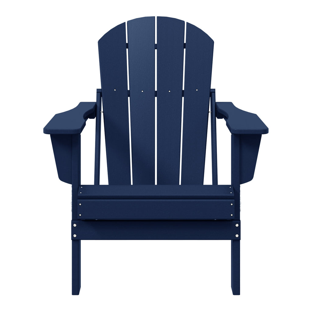 Chaise pliante Adirondack Polytrends Laguna résistante à la décoloration et aux intempéries pour patio extérieur