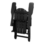 Chaise pliante Adirondack Polytrends Laguna résistante à la décoloration et aux intempéries pour patio extérieur