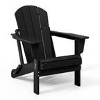 Chaise pliante Adirondack Polytrends Laguna résistante à la décoloration et aux intempéries pour patio extérieur